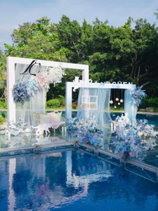 Porte en aluminium portative de kit d'étape de piscine pour le mariage