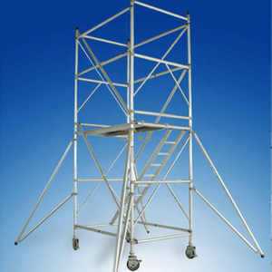 Tour d'aluminium portable mobile double échafaudage avec échelle de pas 5,22 m