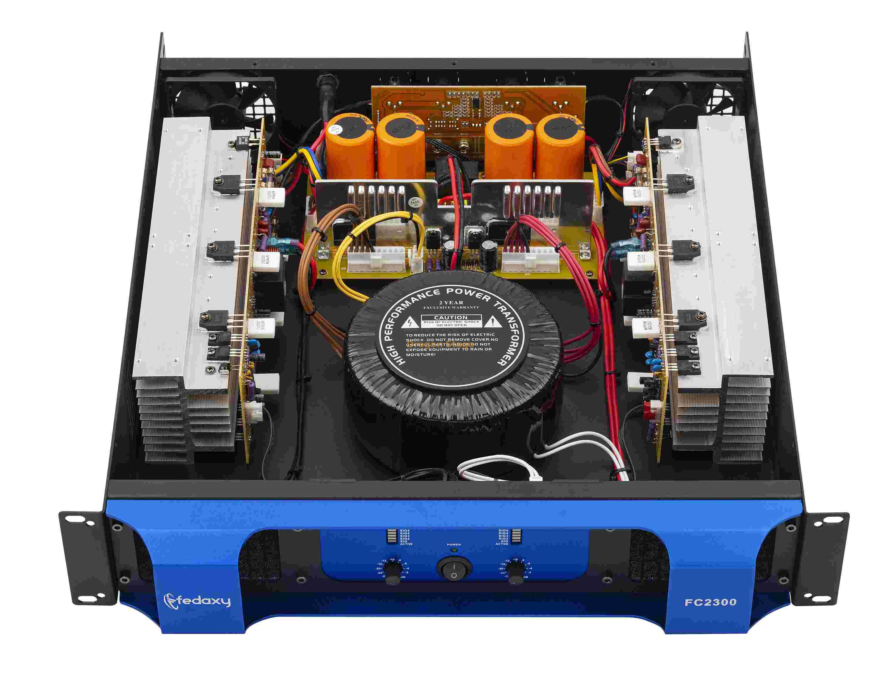 Amplificateur de puissance Pa 2U 2 canaux 1200W Classe H Amplificateur de puissance
